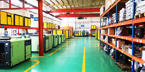 Oil-free air compressor production area